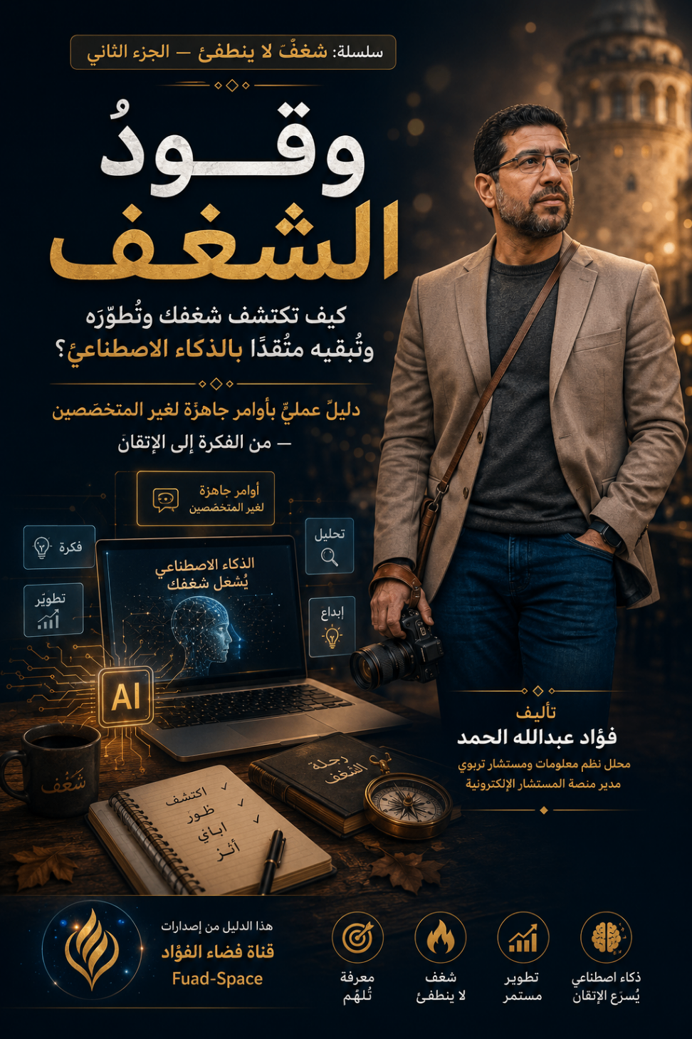 غلاف كتاب وقود الشغف